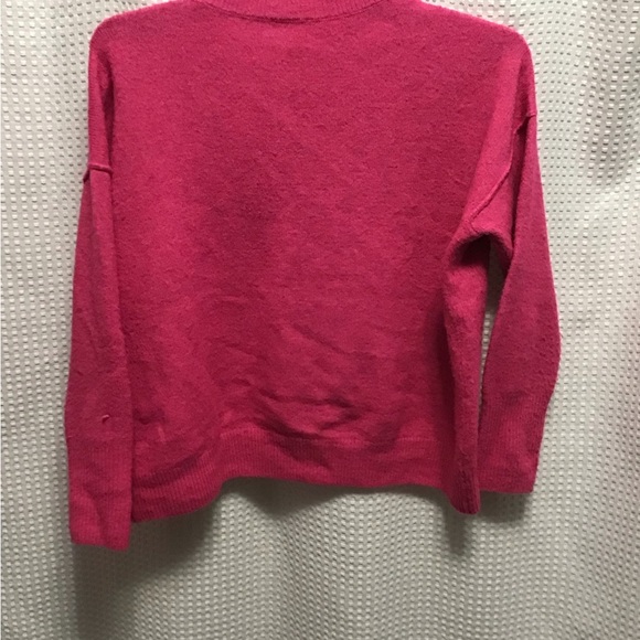 Vince Camuto Pink Crewneck Sweater Relaxed Fit - Picture 3 of 4